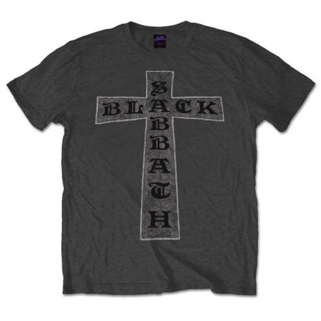 Black Sabbath 'Vintage Cross' Womens Burnout T-Shirt