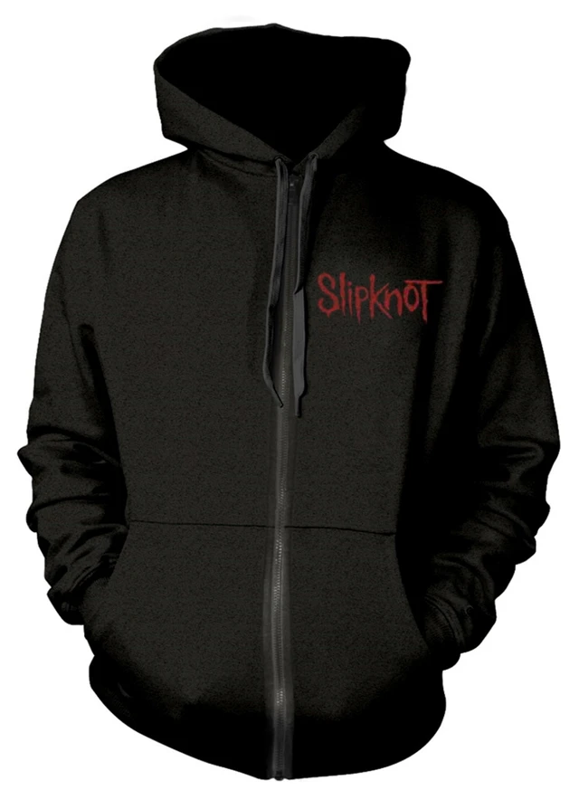 Sweat à Capuche Slipknot – Burn Me Away Logo Officiel – Zip Unisexe Rock Metal