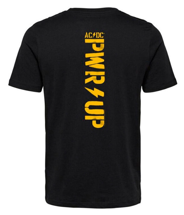 AC/DC 'PWR UP Bolt Logo' (Black) T-Shirt
