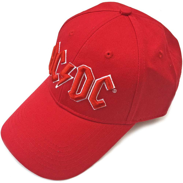 AC/DC 'Red Logo' (Red) Baseball Cap