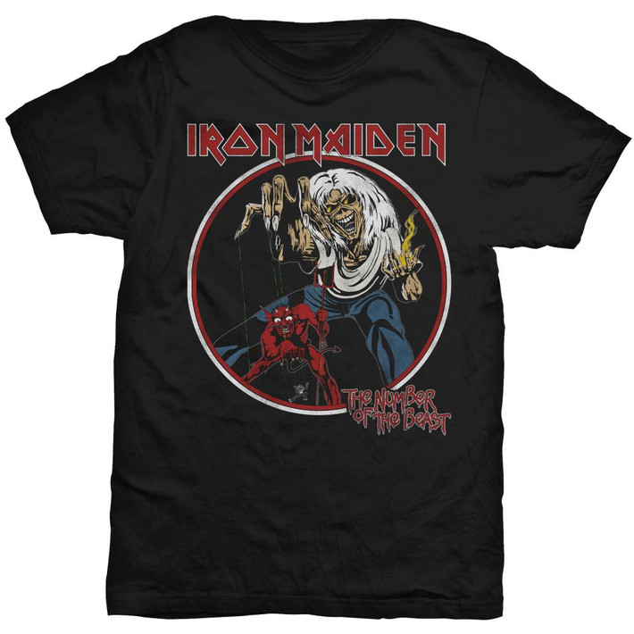 Iron Maiden 'Number Of The Beast Vintage' T-Shirt