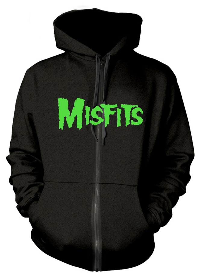 Misfits 'Jarek Skull' Zip Up Hoodie