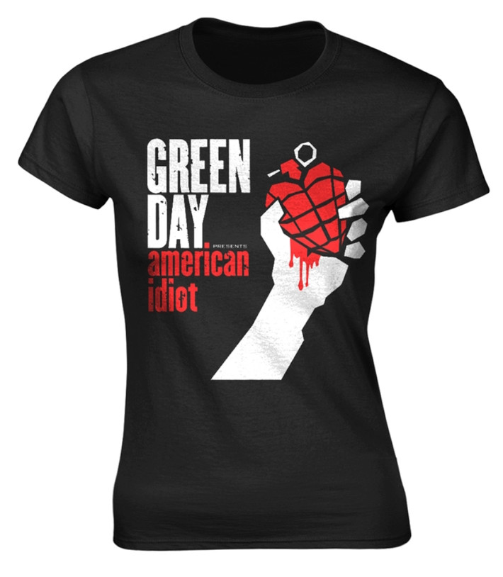 Green Day 'American Idiot' Womens Fitted T-Shirt
