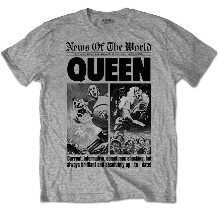 Queen 'News Of The World 40th Anniversary Front Page' T-Shirt