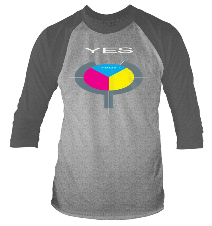 Yes '90125' 3/4 Length Sleeve Baseball Shirt