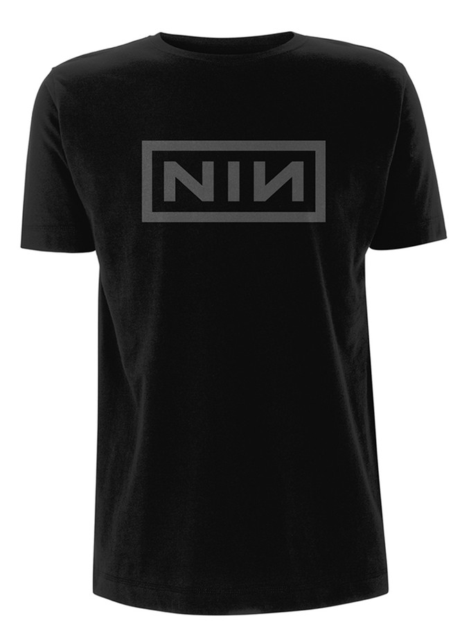Nine Inch Nails 'Classic Grey Logo' (Black) T-Shirt