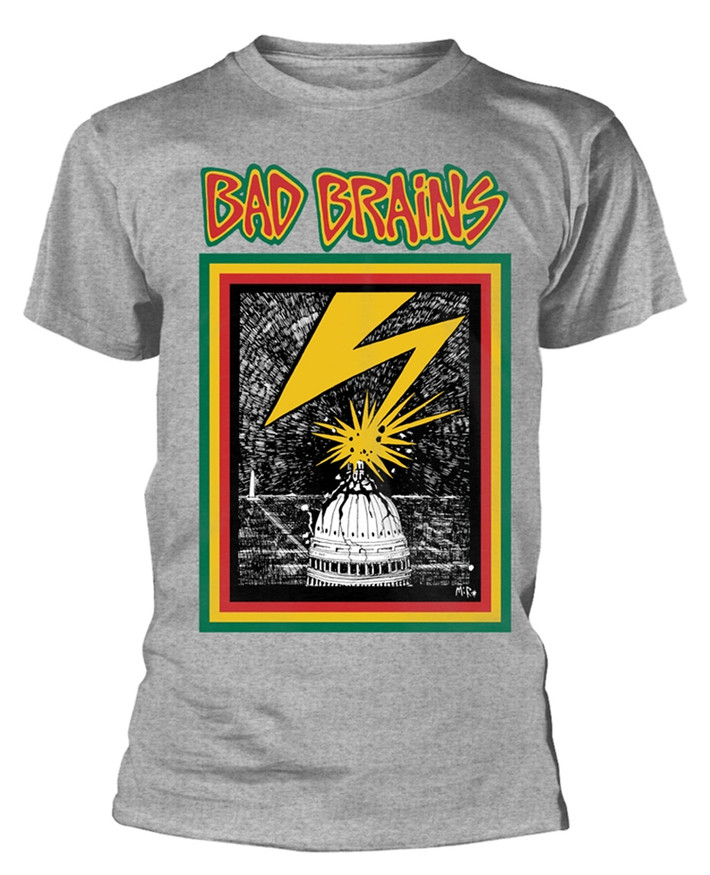 Bad Brains 'Bad Brains' (Grey) T-Shirt