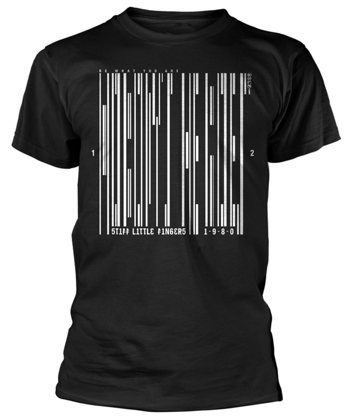 Stiff Little Fingers 'Barcode' (Black) T-Shirt