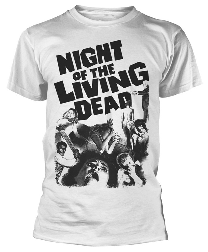 Plan 9 - Night Of The Living Dead 'Poster' (White) T-Shirt