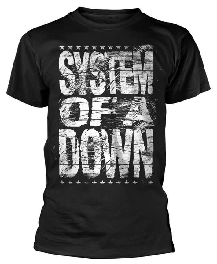 System Of A Down 'Distressed Logo' T-Shirt