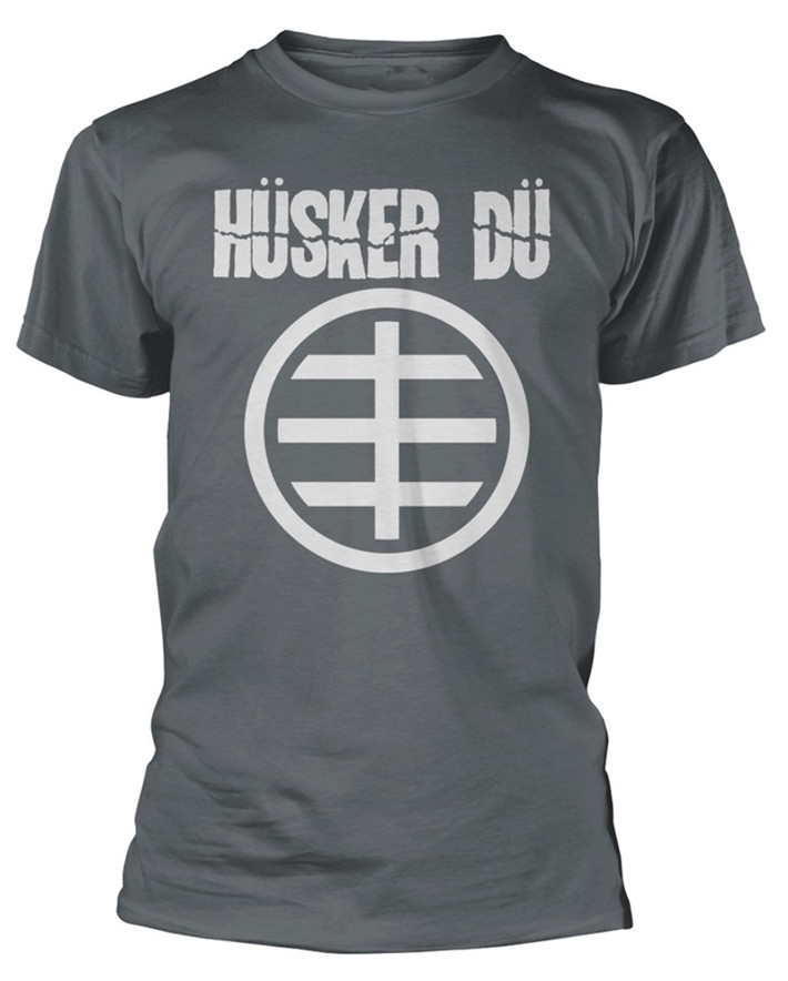 Husker Du 'Circle Logo' (Grey) T-Shirt
