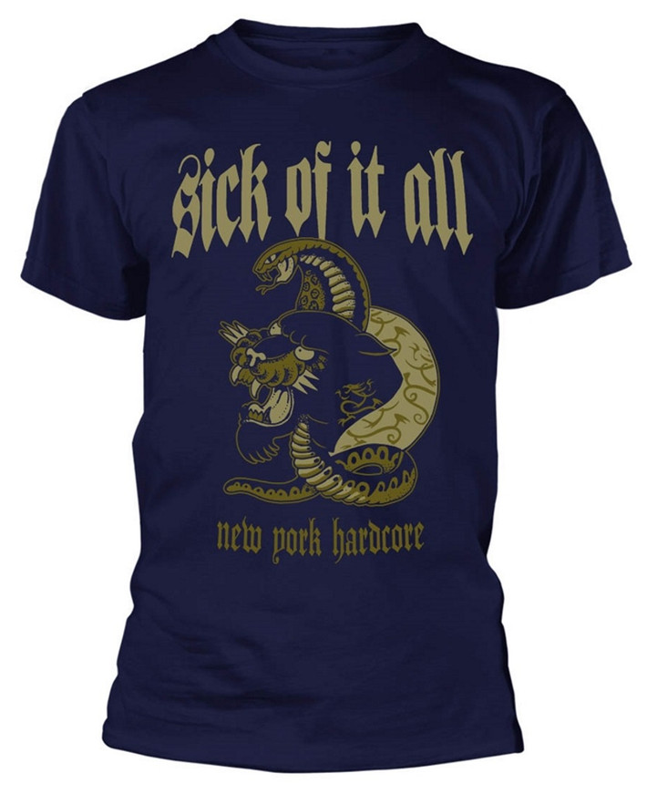 Sick Of It All 'Panther' (Navy) T-Shirt