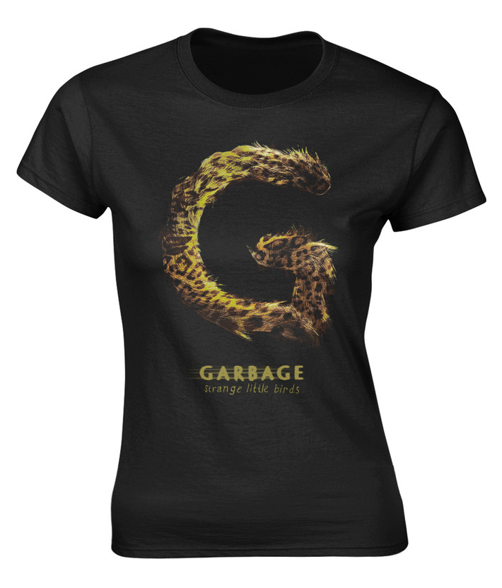 Garbage 'Strange Little Birds' Womens Fitted T-Shirt