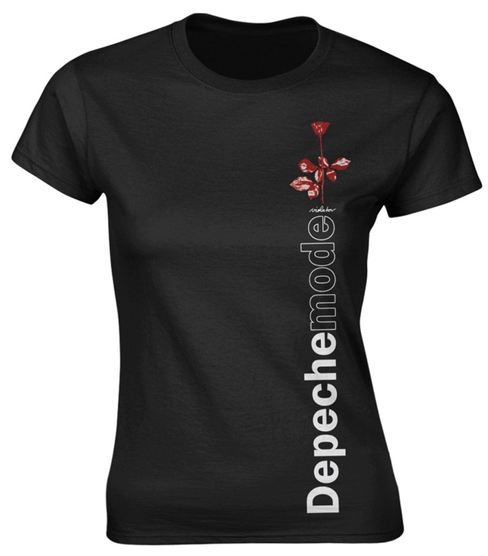 Depeche Mode 'Violator Side Rose' Womens Fitted T-Shirt