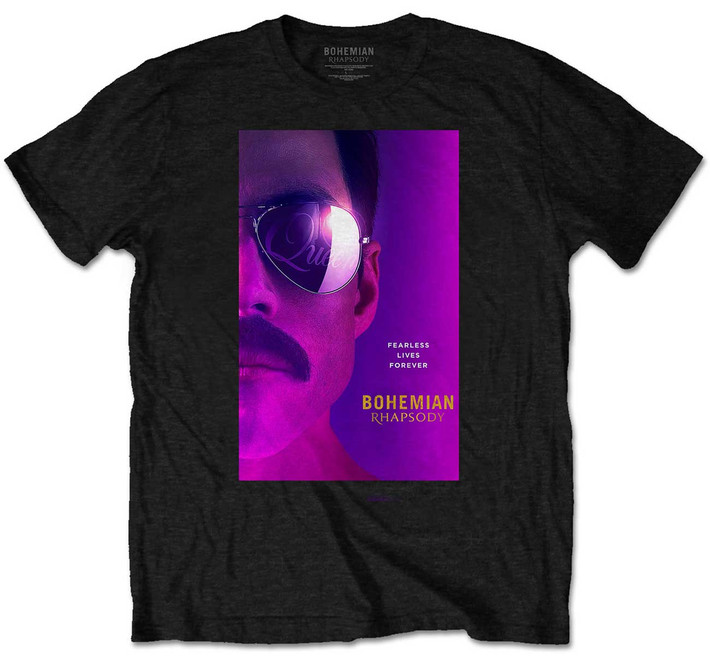 Queen Bohemian Rhapsody Film 'Freddie' (Black) T-Shirt