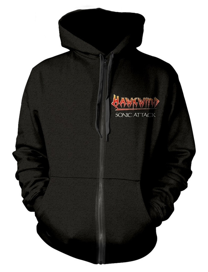 Hawkwind 'Sonic Attack' Zip Up Hoodie