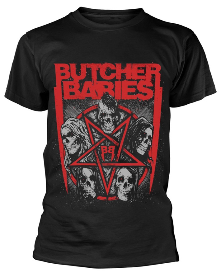 Butcher Babies 'Star Skull' T-Shirt