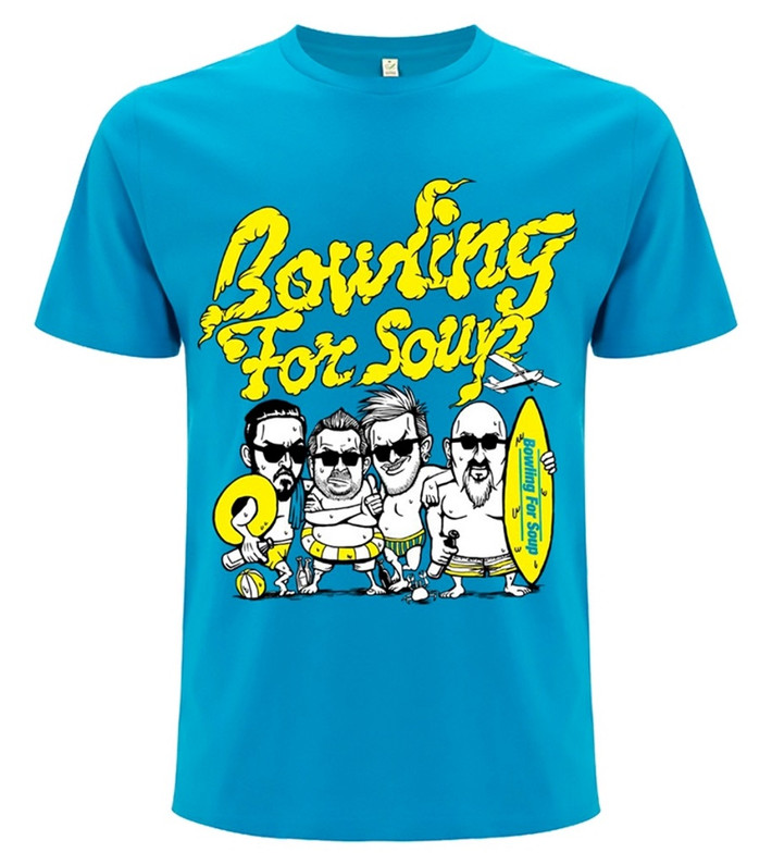 Bowling For Soup 'Beach Boys' (Blue) T-Shirt