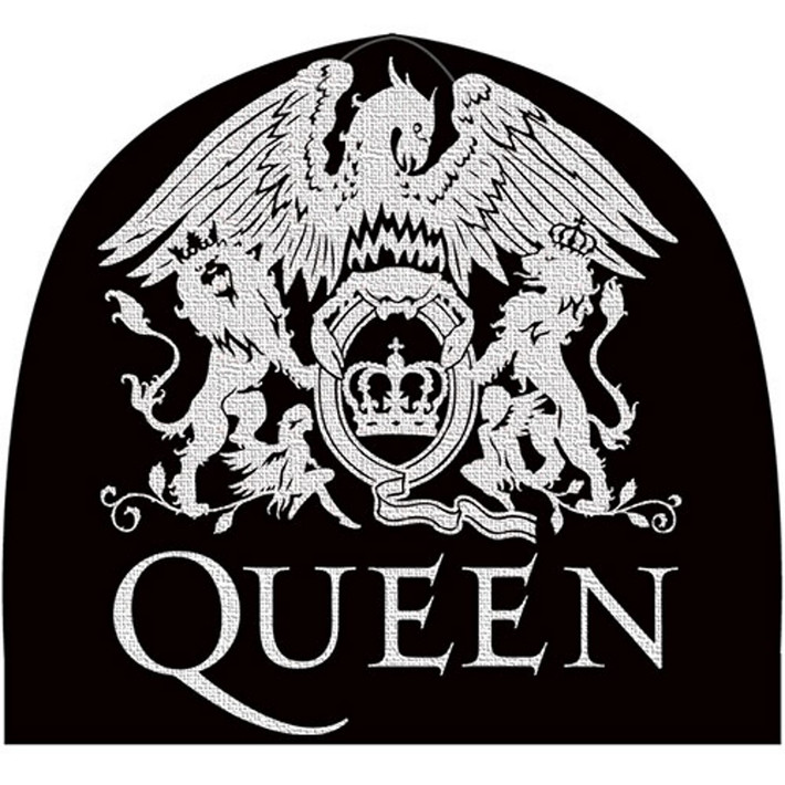 Queen 'Crest' (Black) Beanie Hat