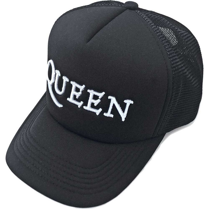 Queen 'Logo' (Black) Trucker Cap