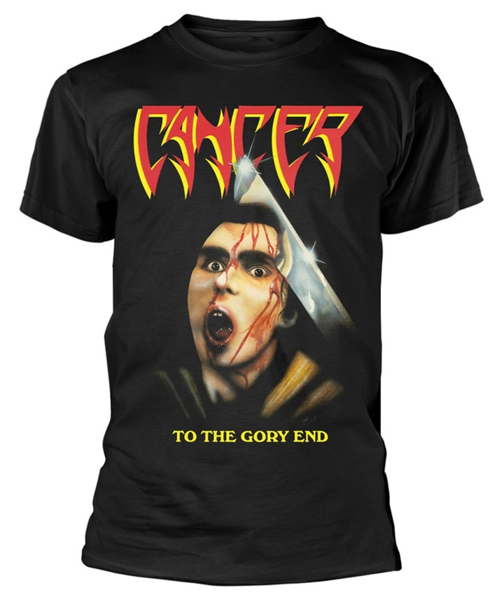 Cancer 'To The Gory End' (Black) T-Shirt