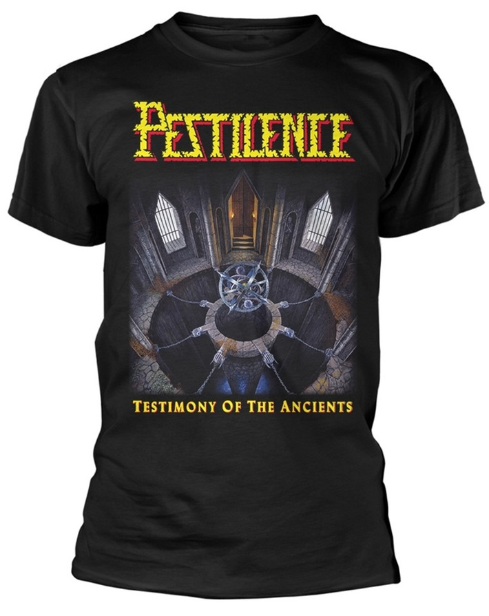Pestilence 'Testimony Of The Ancients Album Cover' (Black) T-Shirt