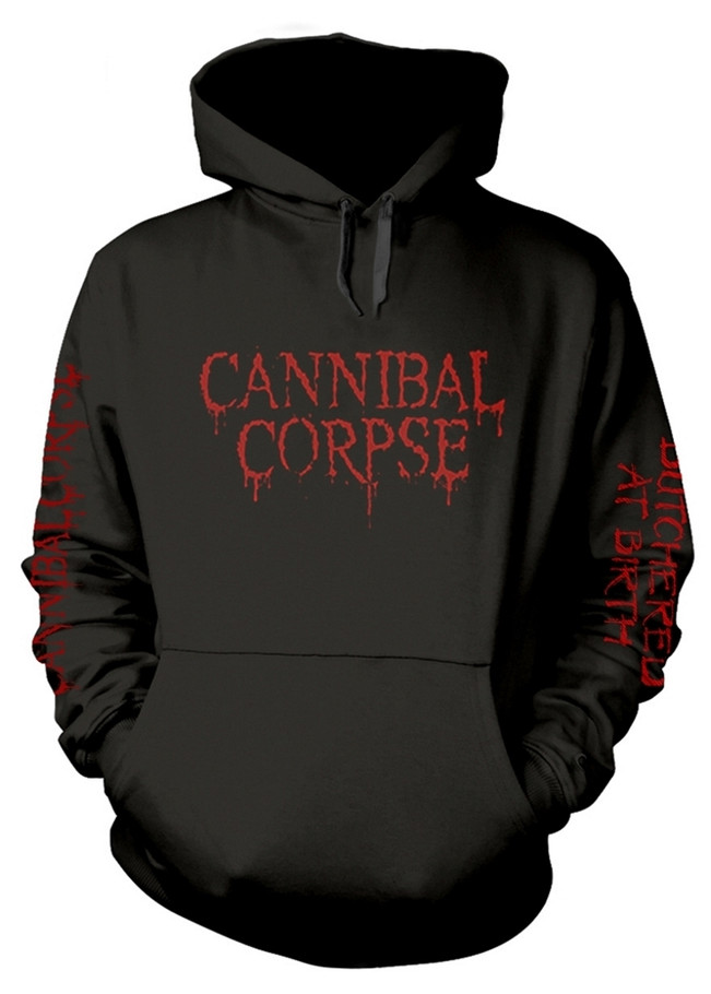 Cannibal Corpse 'Butchered At Birth Explicit' (Black) Pull Over Hoodie