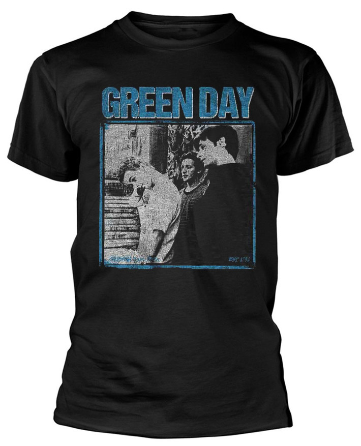 Green Day 'Photo Block' (Black) T-Shirt