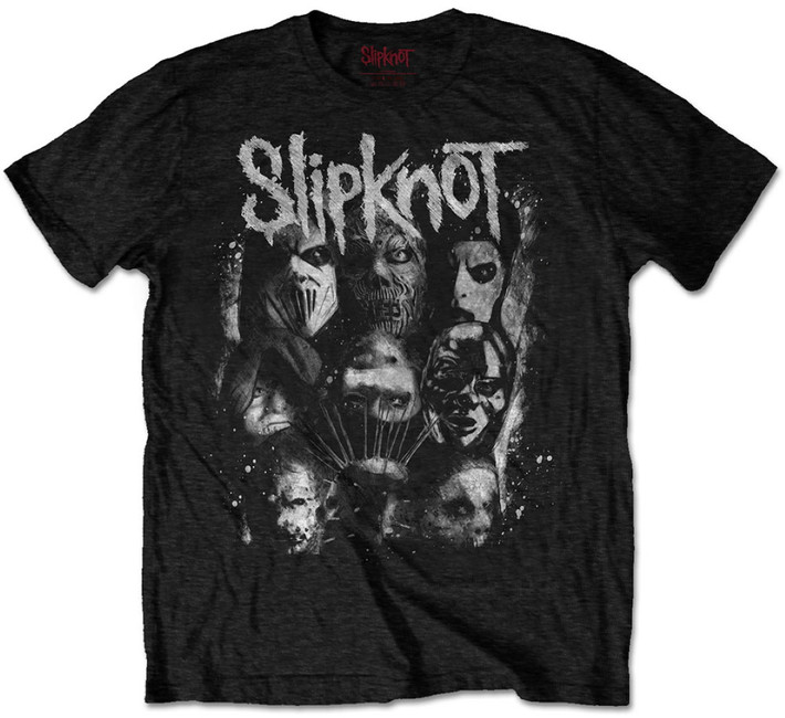 Slipknot 'WANYK White Splatter' (Black) T-Shirt