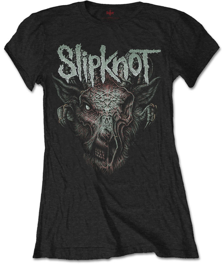 Slipknot 'Infected Goat' (Black) Womens Fitted T-Shirt
