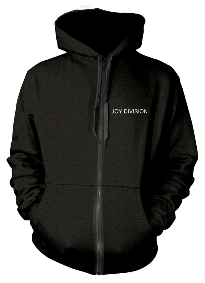 Joy Division 'Unknown Pleasures' (Black) Zip Up Hoodie