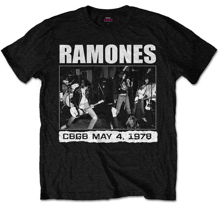 Ramones 'CBGB 1978' (Black) T-Shirt