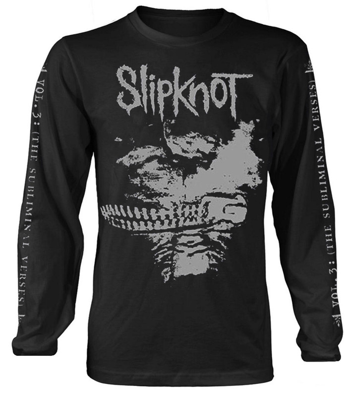 Slipknot 'Subliminal Verses' (Black) Long Sleeve Shirt