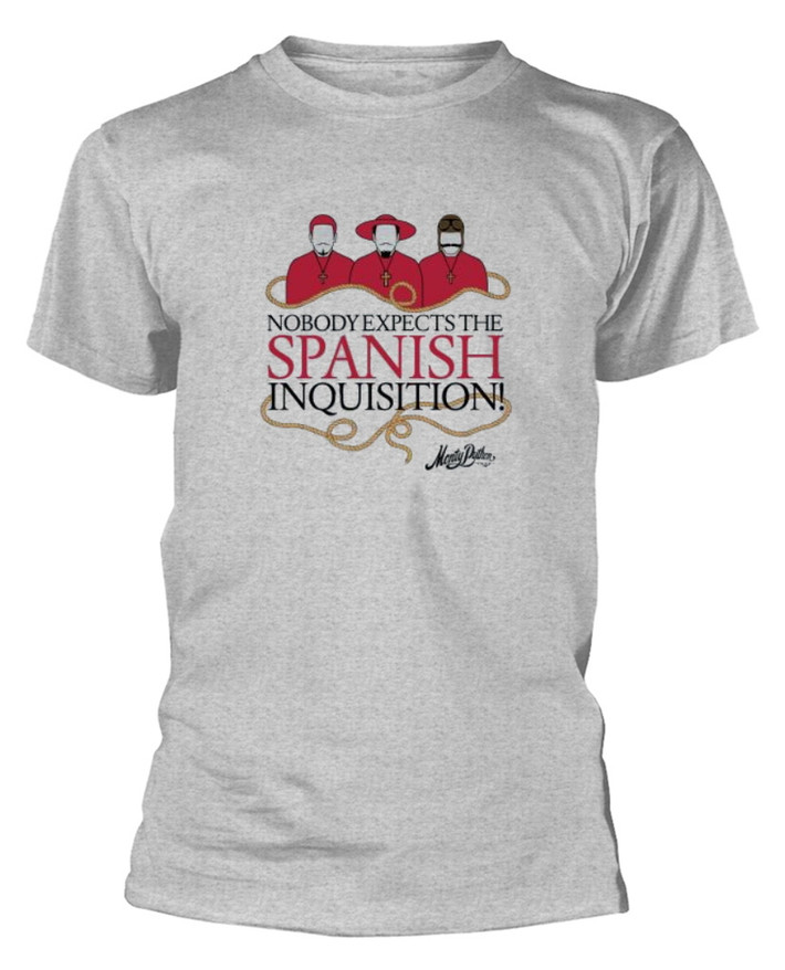 Monty Python 'Spanish Inquisition' (Grey) T-Shirt