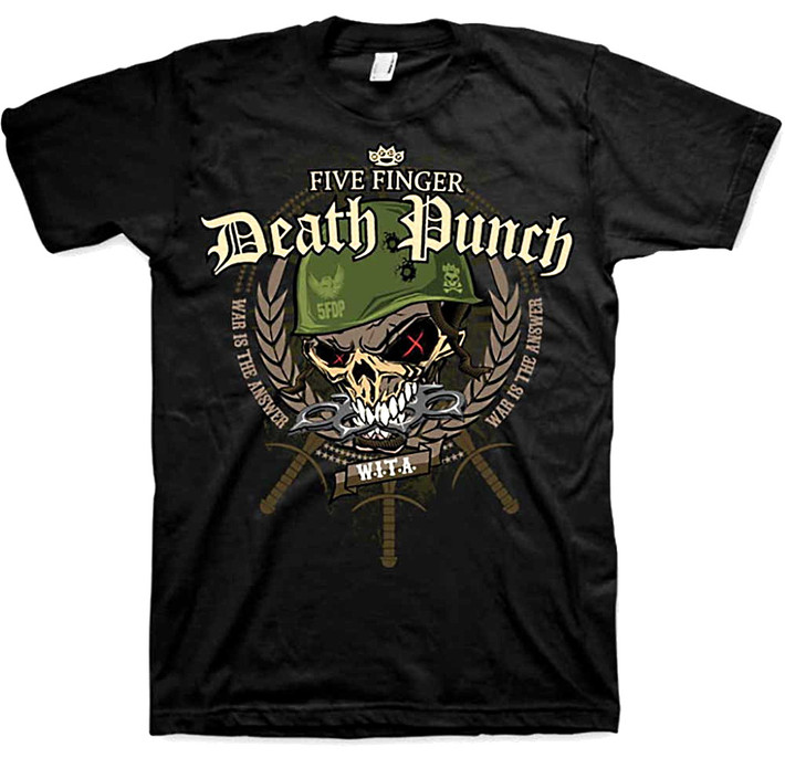 Five Finger Death Punch 'War Head' (Black) T-Shirt