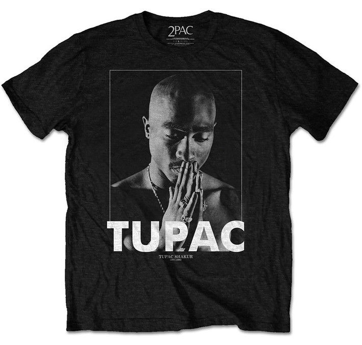 Tupac 'Praying' (Black) T-Shirt