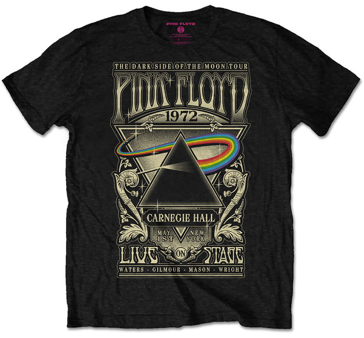 Pink Floyd 'Carnegie Hall Poster' (Packaged Black) Kids T-Shirt