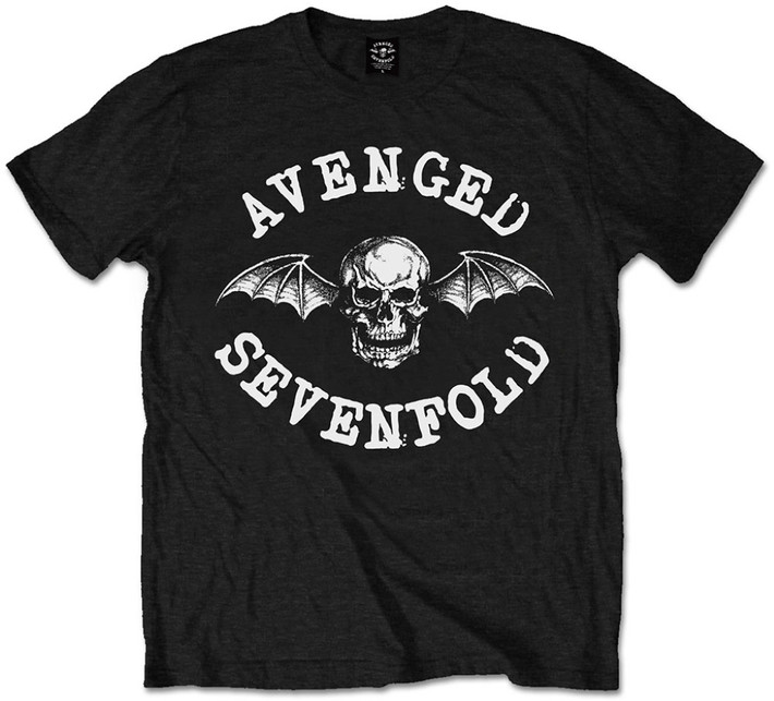 Avenged Sevenfold 'Classic Deathbat' (Black) Kids T-Shirt