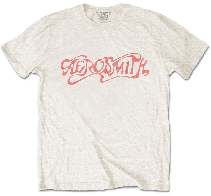 Aerosmith 'Classic Logo' (Natural) T-Shirt