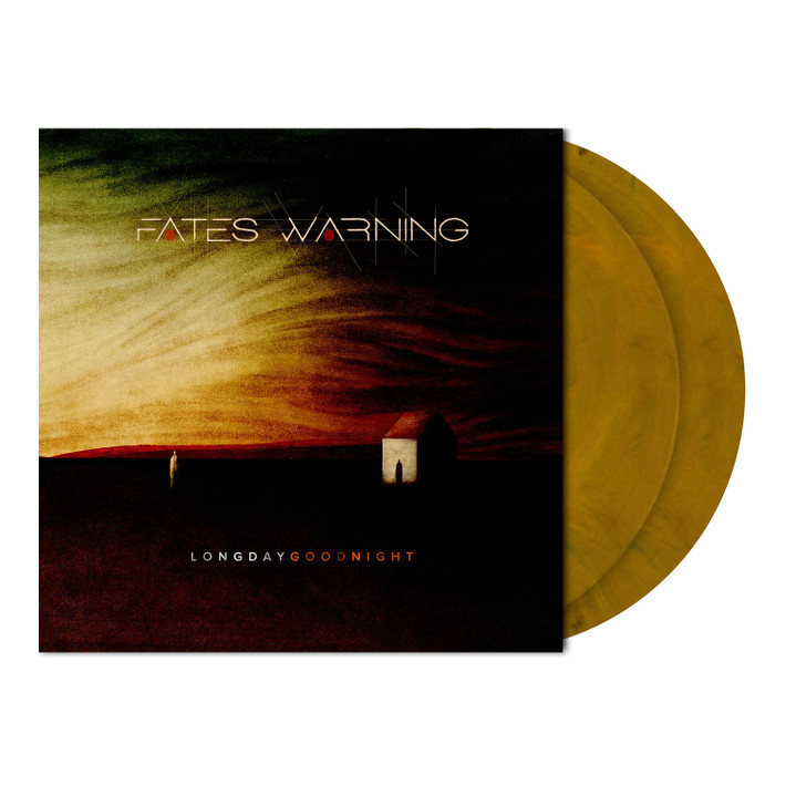 Fates Warning 'Long Day Good Night' 2LP Dark Goldenrod Marbled Marbled Vinyl