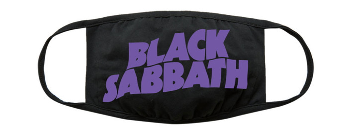 Black Sabbath 'Wavy Logo' (Black) Face Mask