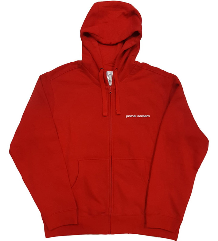 Primal Scream 'Screamadelica' (Red) Zip Up Hoodie