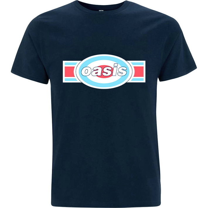 Oasis 'Oblong Target' (Navy) T-Shirt