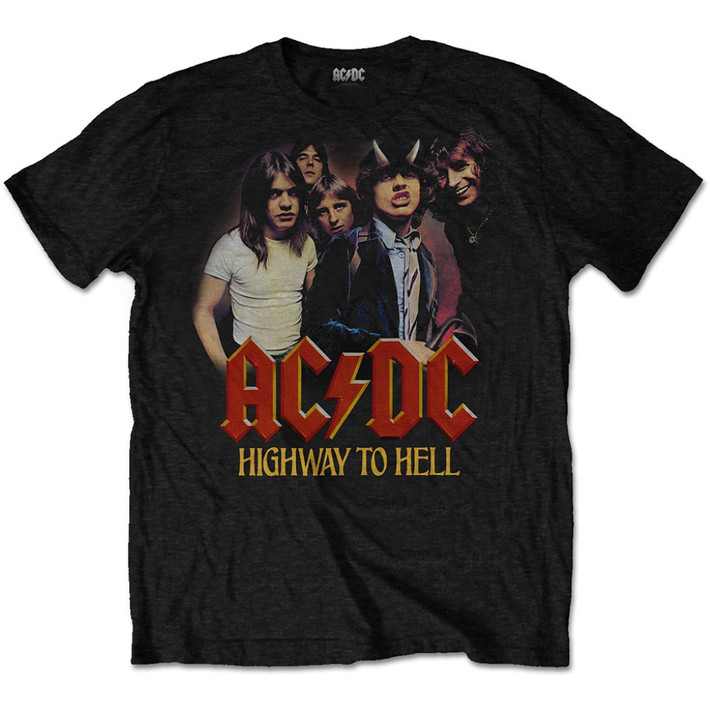 AC/DC 'Highway To Hell Band' (Black) T-Shirt