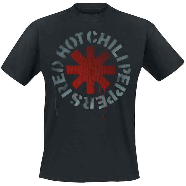 Red Hot Chili Peppers 'Stencil' (Black) T-Shirt