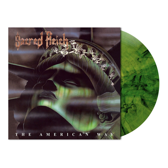 Sacred Reich 'The American Way' LP Camouflage Green Marbled Vinyl