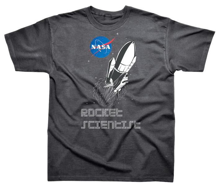 NASA 'Rocket Scientist' (Heather Grey) T-Shirt