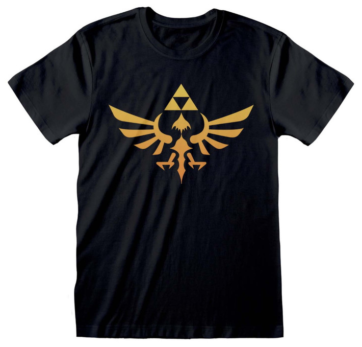 Nintendo The Legend Of Zelda 'Hyrule Kingdom Logo' (Black) T-Shirt