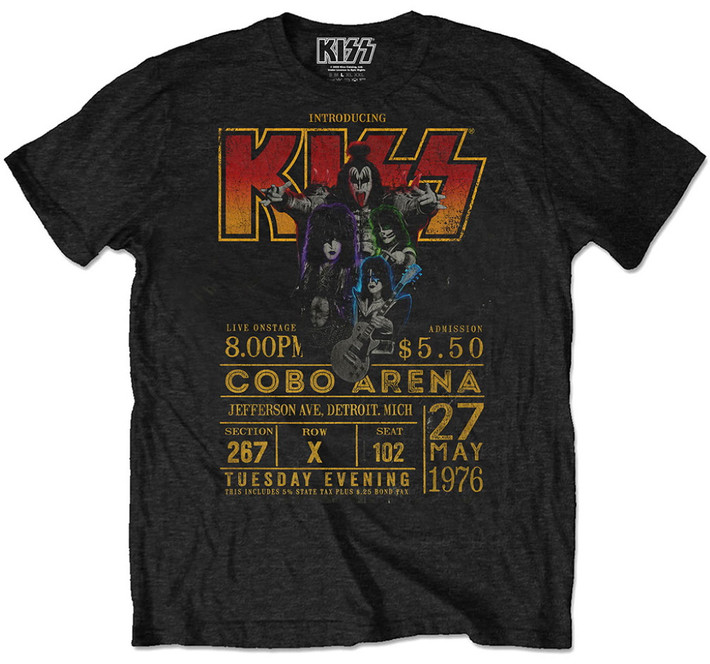 Kiss 'Cobra Arena '76' (Black) Eco T-Shirt