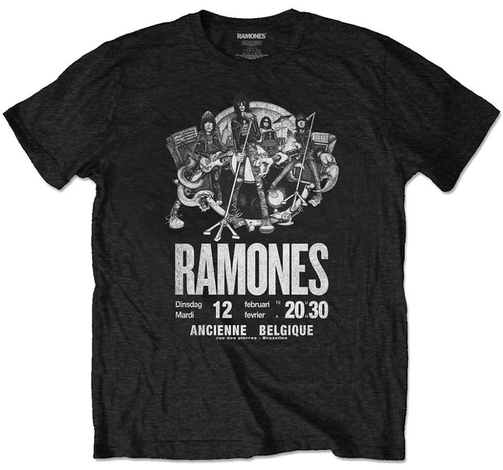 Ramones 'Belgique' (Black) Eco T-Shirt
